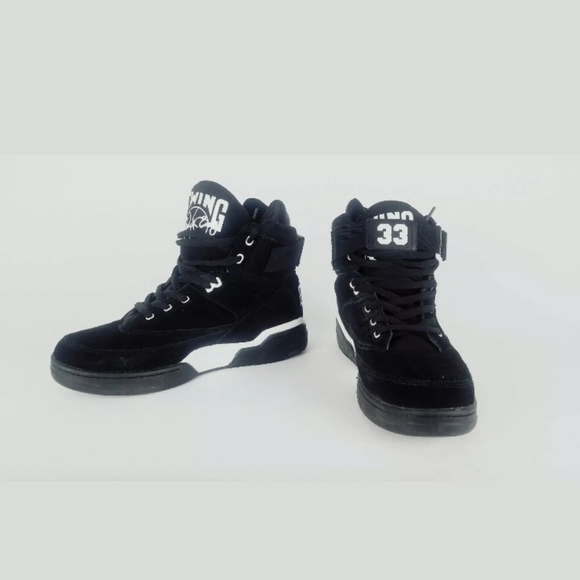 Patrick Ewing 33 Hi Black Suede/Black/White OG 11 - Picture 2 of 6